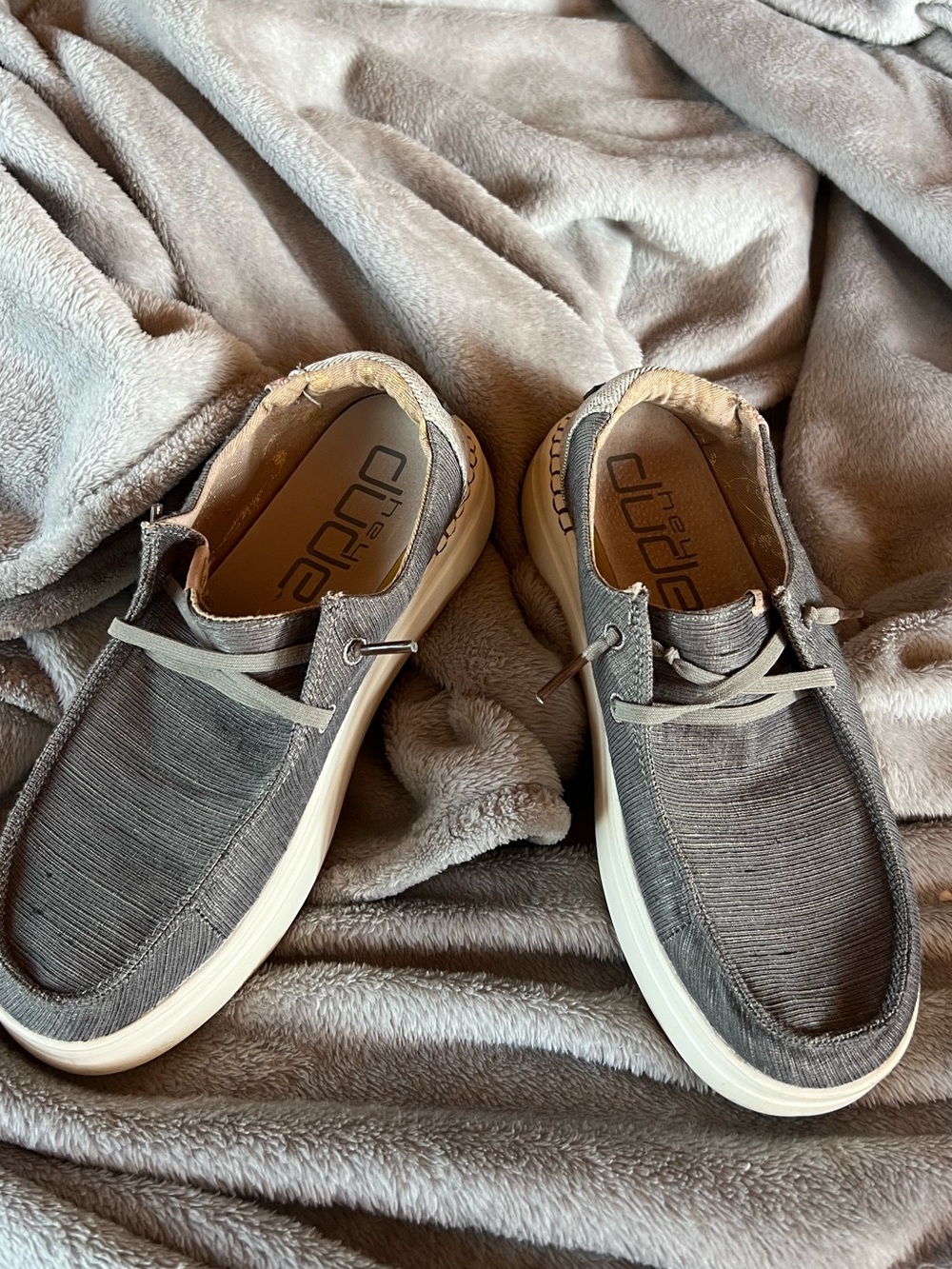 Hey Dude Wendy Rose Granite Gray Women’s Size 7 Shoes, good condition